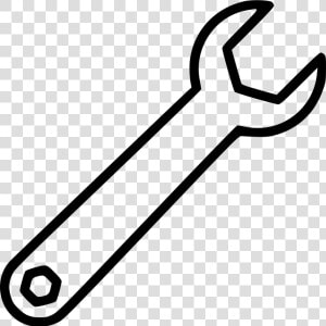 Transparent Wrench Clipart Png   White Wrench Transparent Background  Png Download