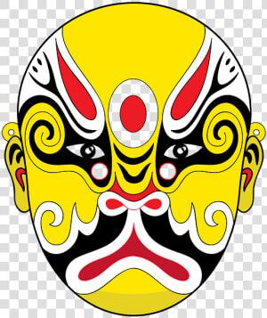 Chinese Opera Mask Vector  HD Png Download