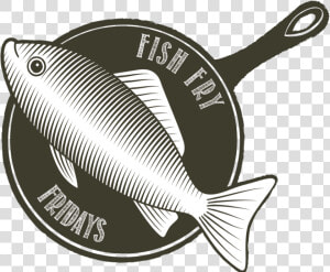 Fish Fry Fridays Skillet Graphic   Ray finned Fish  HD Png Download