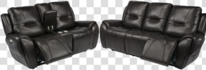 Trip Black Leather Power Triple Reclining Sofa  amp  Loveseat   Couch  HD Png Download