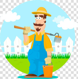 Cartoon Farmer Free Png Image   Transparent Farmer Cartoon  Png Download