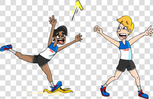 Baton Run Cartoon  HD Png Download