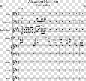 3554186 Alexander Hamilton   Backyardigans Viola Music Sheet  HD Png Download