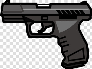 Emoji Firearm Pistol Weapon Handgun   Transparent Background Pistol Png  Png Download