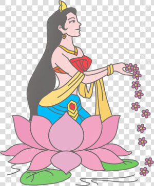 Hindu Namaskar Clip Art   Welcome Girl Clipart Png  Transparent Png