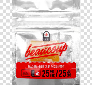 Beaucoup Edibles Candy Passion Fruit Gummy   Lager  HD Png Download