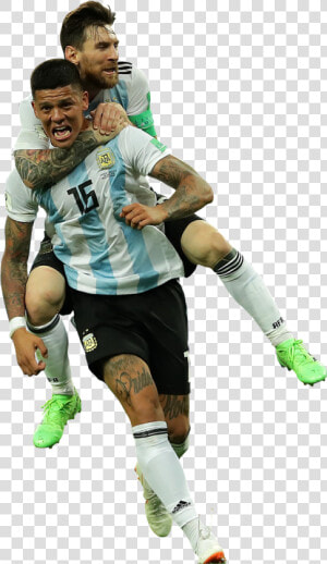 Transparent Messi Png   Messi Y Marcos Rojo Png  Png Download