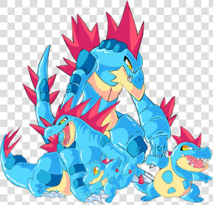 Transparent Totodile Png   Feraligatr Fan Art  Png Download