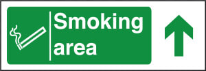 Smoking Area Arrow Up Sign Title Smoking Area Arrow   Smoking Area  HD Png Download