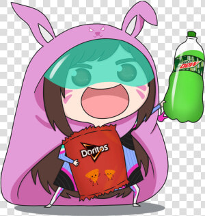 Umaru Chan Dva   Png Download   Dva Doritos And Mountain Dew  Transparent Png