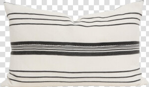 Vintage African Mudcloth Pillow Striped Lumbar  Black   Black And White Striped Pillow  HD Png Download