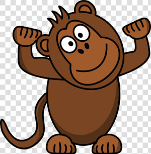 Mono Svg Clip Arts   Brown Monkey Clipart  HD Png Download