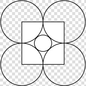 At Each Corner Of The Square We Place A Circle Of Radius   Circle  HD Png Download