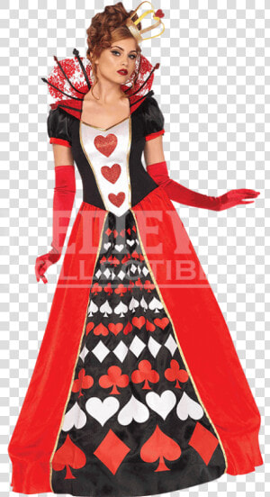 Transparent Queen Of Hearts Card Png   Queen Of Hearts Costum  Png Download