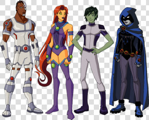 Teen Titans Vs   Raven Teen Titans Vs Justice League Naked  HD Png Download