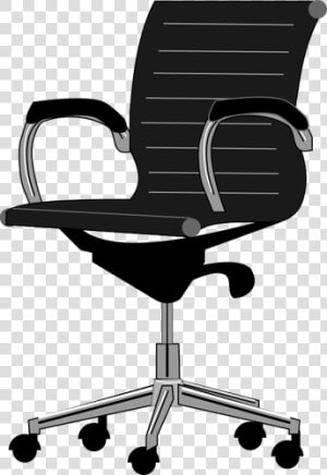 Office Chair Gray Scale   Office Chair Clipart  HD Png Download