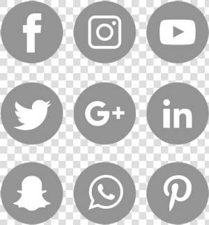 Facebook Logo Vector Gray   Transparent Background Social Media Icon  HD Png Download