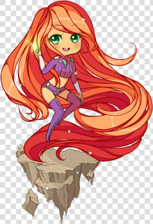 Starfire Red Fictional Character Cartoon Mythical Creature   Anime Starfire  HD Png Download