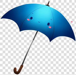 Blue Umbrella Png Vector Free Download   Drawing Of Blue Umbrella  Transparent Png