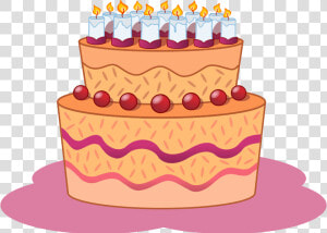 Torta De Cumpleaños   Gateau Clipart  HD Png Download