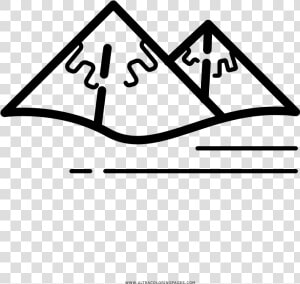 Snowy Mountains Coloring Page   Triangle  HD Png Download