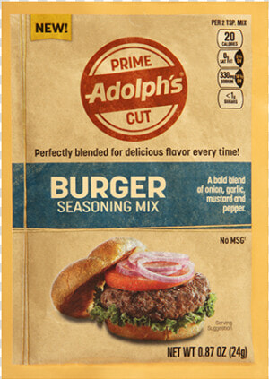 Adolphs Prime Cut Burger Seasoning Mix   Veggie Burger  HD Png Download