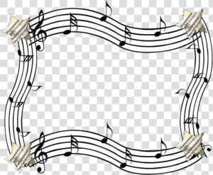  music  notes  staff  scale  musicscales  stars  border   Transparent Background Music Border  HD Png Download