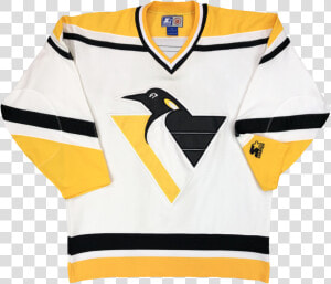 Vintage Starter Pittsburgh Penguins Jersey White gold  HD Png Download