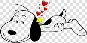 Snoopy Love Png Banner Royalty Free Download   Snoopy In Love Png  Transparent Png