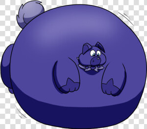 Berry Blue Rockruff  P3   Furry Blueberry Inflation  HD Png Download