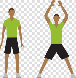 Exercise Transparent Images Png   Exercise Jumping Jacks Clipart  Png Download