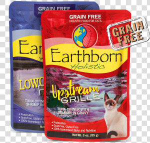 Moist Grain free Holistic Cat Food Pouch Formulas Bag   Earthborn Holistic Cat Food Pouches  HD Png Download