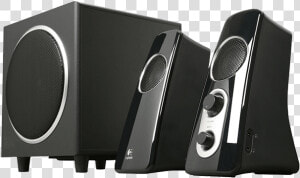 1   Black  Retail Speaker System   Logitech Z523 2 1  HD Png Download