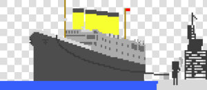 Transparent Titanic Png   Titanic Pixel Art  Png Download