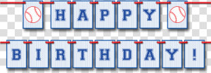 Baseball Happy Birthday Pennant Banner   Make A Baseball Birthday Banner  HD Png Download