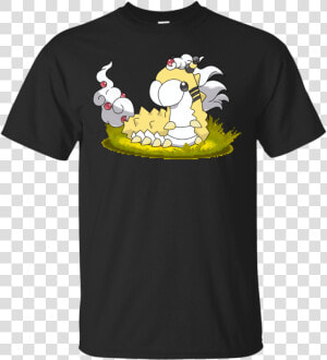 Wurmple X Mega Ampharos Fusion Mega Cotton T shirt  HD Png Download