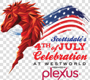 4th Of July Logo With Plexus 6 Copy Orig   Stallion  HD Png Download