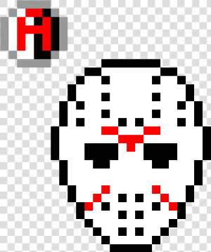 Hockey Mask Pixel Art Clipart   Png Download   Jason Voorhees Pixel Art  Transparent Png