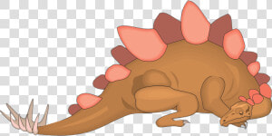 Sleeping  Dinosaur  Stegosaurus  Ancient  Spikes   Stegosaurus Sleeping  HD Png Download