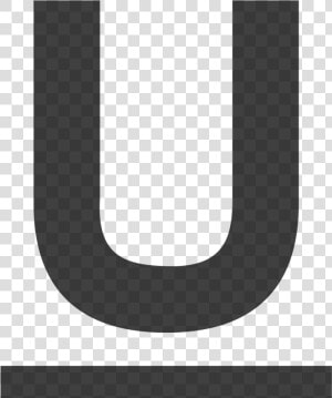 Logo U With Underline   Png Download   Black and white  Transparent Png