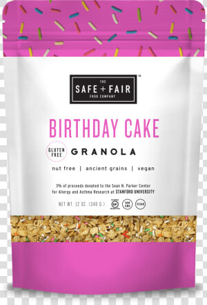 Birthday Cake Granola   Safe And Fair Granola  HD Png Download