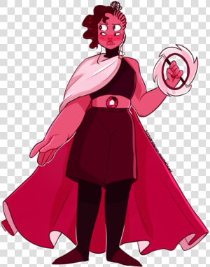 Steven Universe Ruby And Rose Fusion   Ruby And Rose Quartz Fusion  HD Png Download