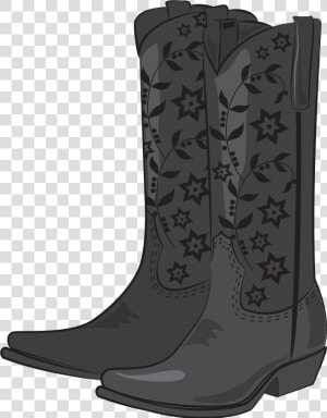 Black Cowboy Boots Png Clipart   Black Cowboy Boots Clipart  Transparent Png