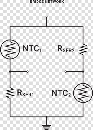 Temperature Sensor Schematic   Temperature Compensation Circuit  HD Png Download