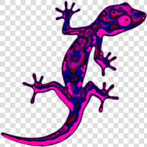 Sticker Geco Lizard Reprile Trippy Psycadelic Neon   Gecko Clipart  HD Png Download