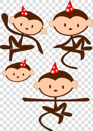 Anthropomorphized Animals Monkeys Party Free Photo   Apen Op Elkaar Cartoon Png  Transparent Png