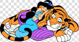 Jasmine And Rajah Sleeping  HD Png Download