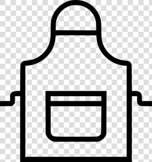 Apron   Black And White Apron Icon  HD Png Download