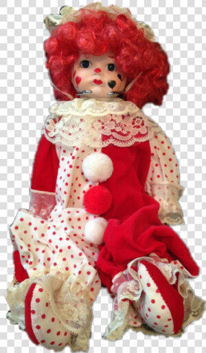  clown  clowncore  creepy  doll   Doll  HD Png Download