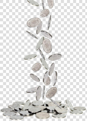 Silver Coins Falling Png   Coins Falling Transparent Background  Png Download